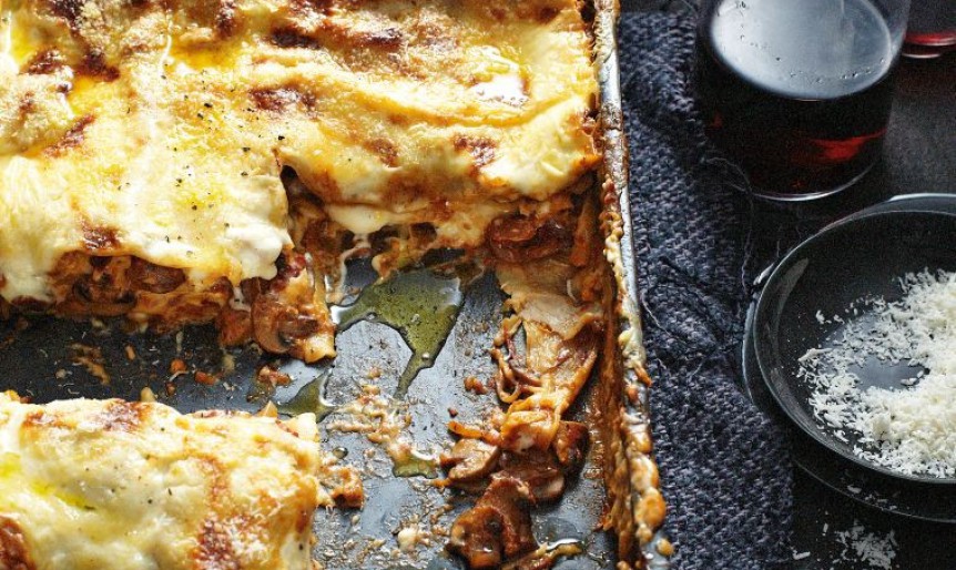 Lasagna Cu Ciuperci
