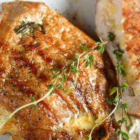 Cotlet de porc umplut cu legume