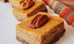Batoane cheesecake cu dovleac