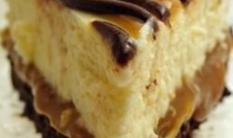 Cheesecake negresa cu caramel