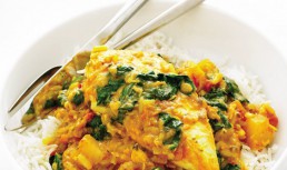 Pui cu curry de spanac