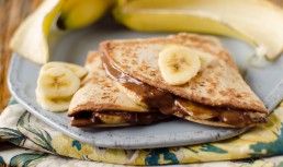 Quesadilla dulce, cu Nutella și banane
