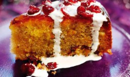 Tarta cu portocale si merisoare