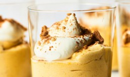 Cheesecake cu dovleac, la pahar