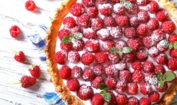 Tartă de cocos cu fructe (de post)