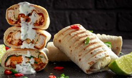 Lipie cu pui și cașcaval