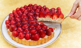 Tartă cu fructe și budincă de vanilie