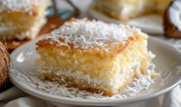 Prăjitură pufoasă cu nucă de cocos