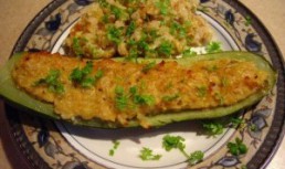 Barcute din zucchini, dovlecel umplut