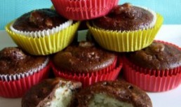 Briose cu crema din nuca de cocos