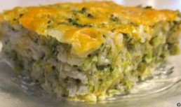 Broccoli cu orez si cascaval