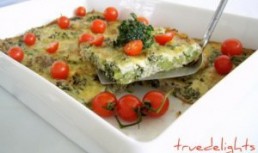 Budinca de broccoli cu ciuperci
