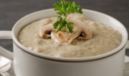 Budinca de ciuperci cu patrunjel