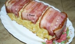 Budinca de paste cu branza si sunca