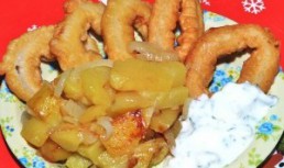 Calamari Pane (cu bere neagra)