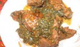 Carne de vitel cu mangold