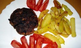 Chiftele cu cartofi prajiti (reteta Jamie oliver)