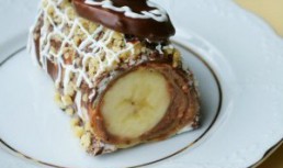 Clatite cu ciocolata si banane