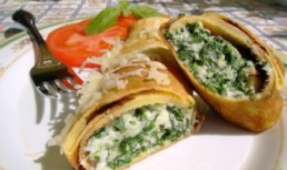 Clatite cu spanac si ricotta