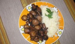 Friptura de ciuperci cu orez