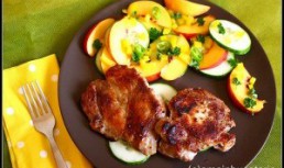Friptura de porc cu nectarine