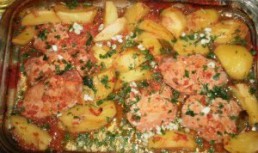 Friptura de porc si cartofi