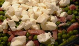 Mazare cu prosciutto cotto si mozarrella