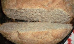 Paine din faina de secara cu tarate