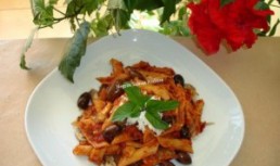 Penne cu masline si peste