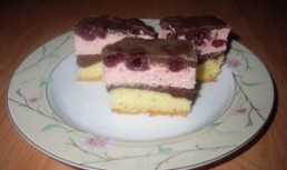 Prajitura Cu Crema De Visine Si Ciocolata
