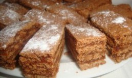 Prajitura cu miere si crema caramel