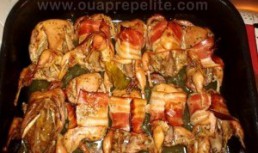 Prepelite cu bacon la cuptor