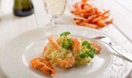 Risotto cu gorgonzola si creveti