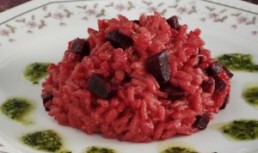 Risotto cu sfecla rosie si hrean