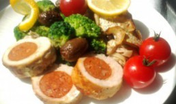 Rulada cu carne de curcan