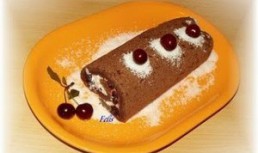 Rulada cu dulceata de visine