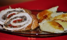 Rulada de carne cu ciuperci
