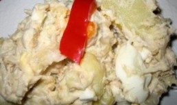 Salata de cartofi cu peste afumat