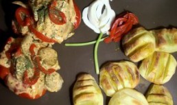 Salata Vieneza cu buchete din cartofi la gratar