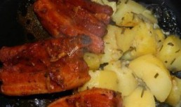 Sticky pork belly