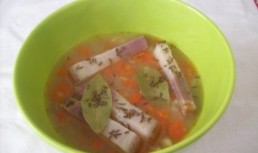 Supa cu legume, kaiser si chimen