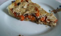 Tarta cu ardei si ton