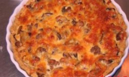 Tarta cu carne tocata si ciuperci