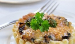 Tartine cu carne si ciuperci