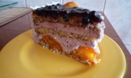 Tort cu afine si piersici