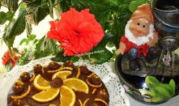 Tort cu ciocolata si crema de portocale