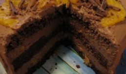 Tort cu ciocolata si portocale