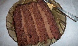 Tort cu crema ganache