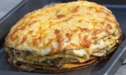 Tort de clatite cu ciuperci si cascaval