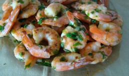 Creveti in sos de unt